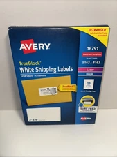 AVERY 16791 / 18163 TrueBlock Shipping Labels 2"x4" (1250 Labels, 125 Sheets)