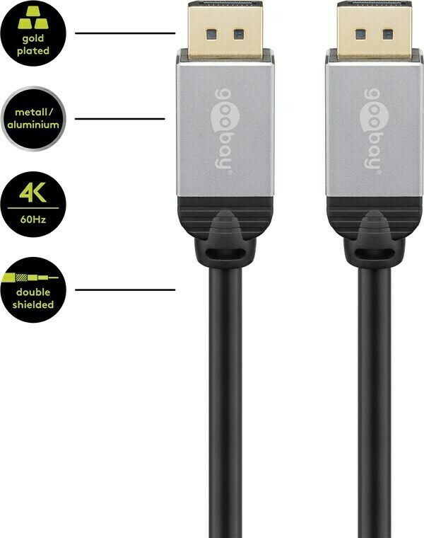 Thumbnail - Displayport Anschlusskabel; Plus Displayport Anschlusskabel, 3 M -