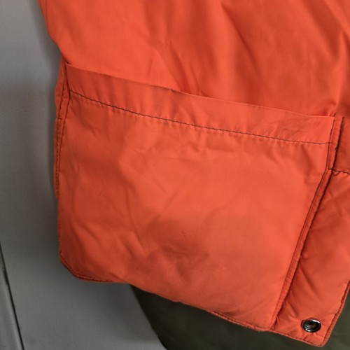 Vintage Comfy Reversible Vest Men's M Olive and Orange Puffer - Picture 14 of 15