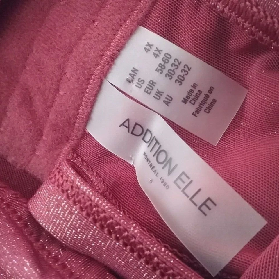 Nuevo con etiquetas Traje de baño de una pieza Addition Elle para mujer talla 4X frambuesa chispeante Foto 2 de 4