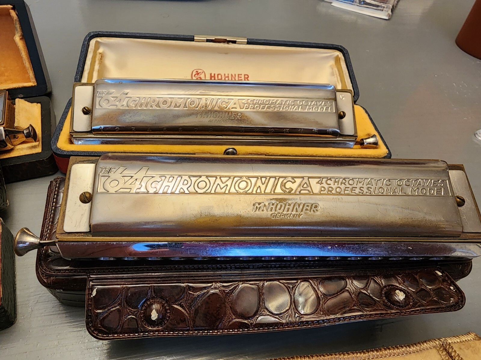 Lot HOHNER Harmonicas SUPER CHROMINICA 280 SYMPHONIA BAND VINTAGE eBay