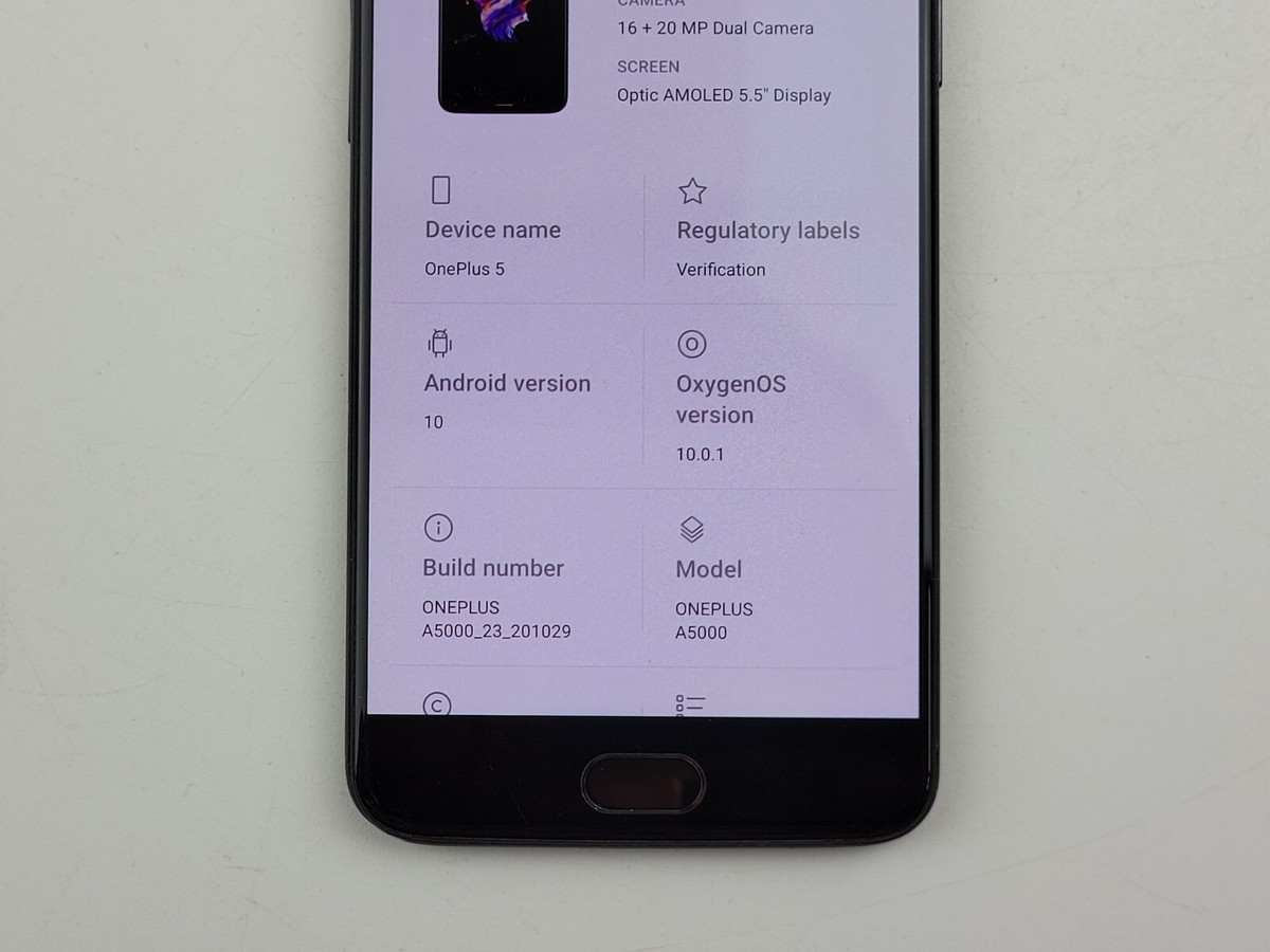 OnePlus 5 (A5000) 4G LTE 16MP 6/8GB RAM 64/128GB ROM Dual
