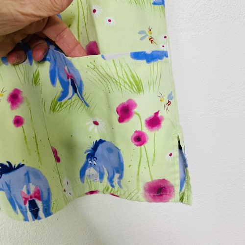 Prenda para el torso Disney Exfoliante para mujer cuello en V verde cuello en V simulado envoltura cordón trasero - Imagen 8 de 12