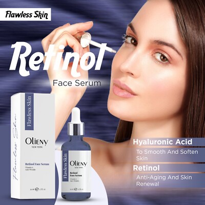 Retinol Anti Wrinkle Facial Serum-Smooth Wrinkles, Reduce Lines, Tone, Firm