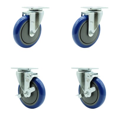 Service Caster Brand Replacement Set for Krowne Casters for Frymaster and Dean