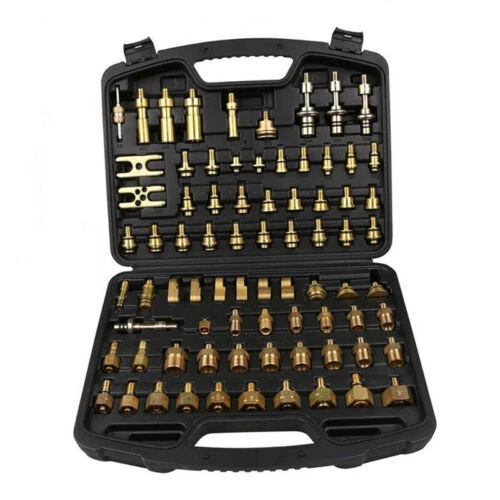 77Pcs/set Auto Air Conditioning Leak Test Kit Detection Tool Adaptere Set - Picture 1 of 5