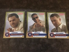 2024 Houston Astros H‑E‑B Commercial 3 Card Set: Peña, McCullers, Bregman