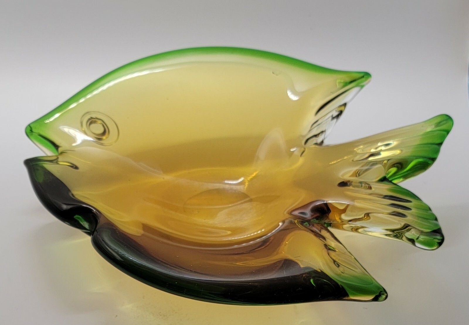 Купить Vintage Murano JiCo Glass Fish Candy Bowl Trinket Б/У на Аукцион