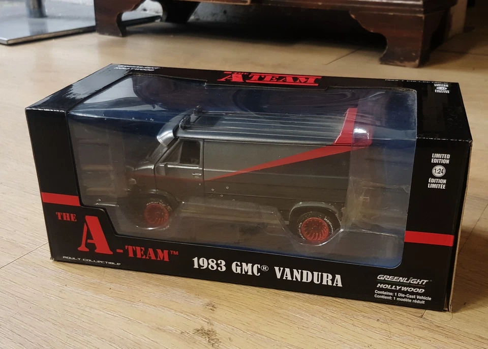 A-TEAM A VAN  1983 GMC VANDURA 1/24 Greenlight Hollywood - Immagine 2 di 4