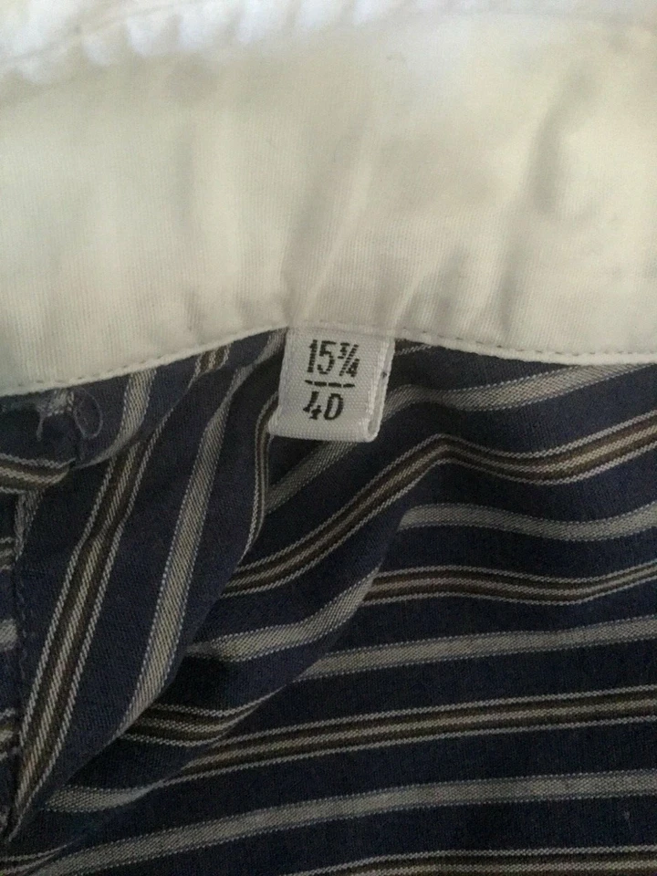 CAMICIA INGRAM ITALIANA PURA COTONE COLLO 40 - RIGHE CLASSICHE - TAGLIA M - Immagine 4 di 4