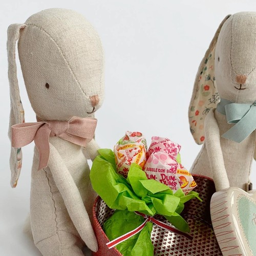 Maileg Albin Bunny Cute Plush Rabbit Toy Play Display Bleu Ribbon - Picture 8 of 8