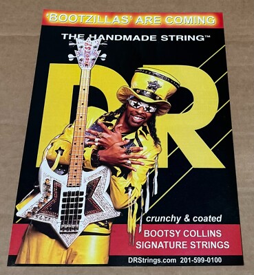 BOOTSY COLLINS - DR Strings - 2003 Print Advertisement