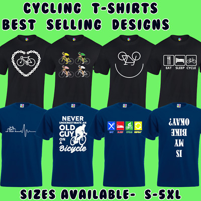 RADFAHREN HERREN T-SHIRTS RADFAHRER FAHRRAD DESIGN GESCHENK GESCHENKIDEE S - 5XL