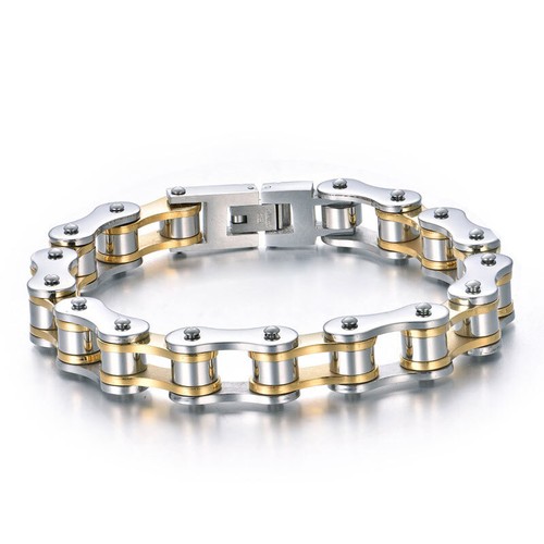 Punk Mens Bracelets,Biker Bicycle Motorcycle Multicolor Chain Link Bracelets - Picture 37 of 76