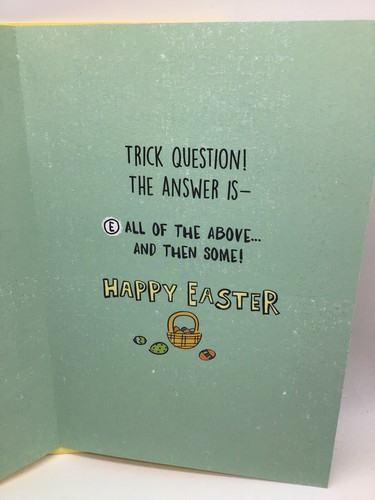 Hallmark Happy Easter Day Card SON FUNNY 8x5.5 Humor - Picture 2 of 2
