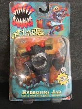 Street Sharks Night Fighters Hydrofire Jab GITD Eyes 1996 Mattel Vintage Rare