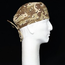Brown Camouflage Theme Scrub Hat