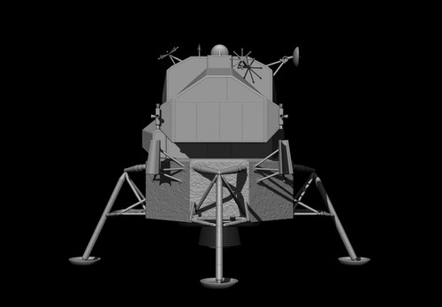 Lunar Module Apollo 11 - STL-OBJ FILES - FOR 3D printers - 第 9/20 張圖片