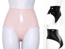 Women Latex Rubber Briefs Slim Shorts Underwear Pants Club Wear Cosplay 0.4mm US
