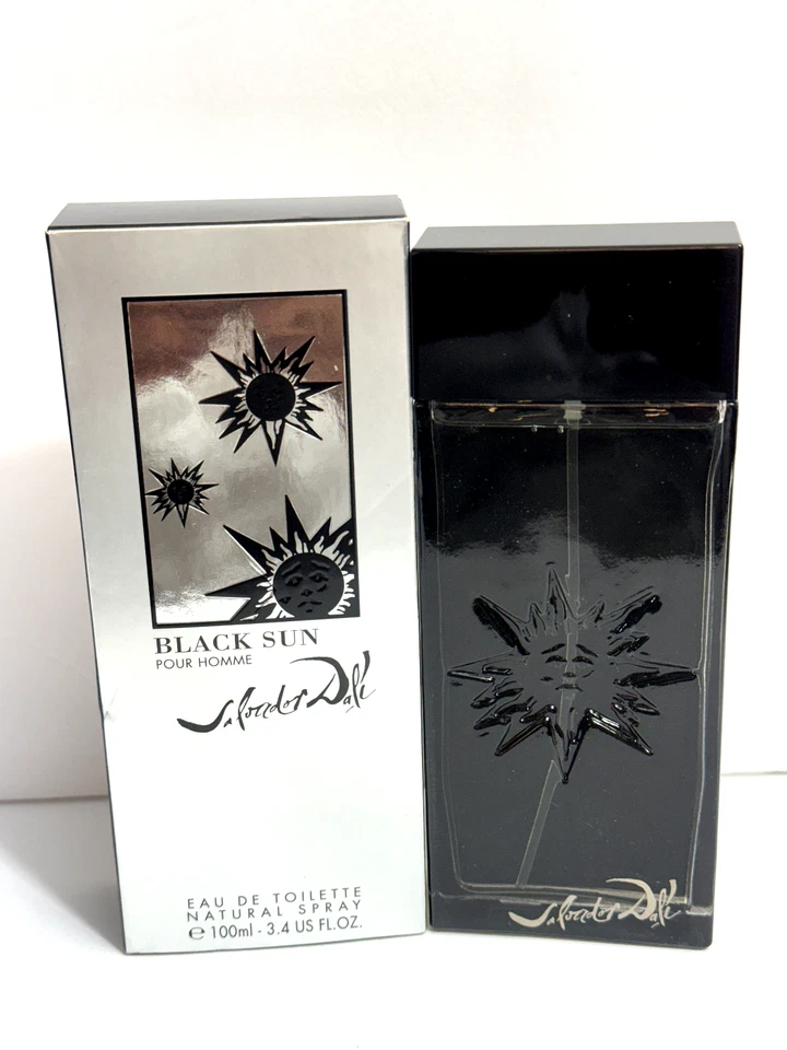 Black Sun By Salvador Dali Men Cologne EDT Spray 3.4oz / 100ml New in Open Box - Image 2 of 4