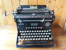 1930 Antique S & N (Seidel & Naumann) IDEAL Typewriter Working thumbnail