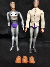 Vintage 1975 lot of 2 Maskatron action figures  Faces Six Million Dollar Man
