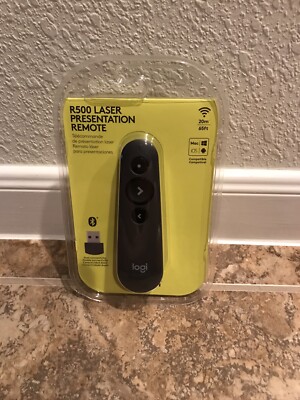 Logitech R500s Laser Presentation Remote with Dual Connectivity Bluetooth or USB