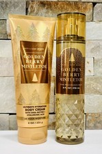 Bath  Body Works Golden Berry Mistletoe Mist Spray Body Cream