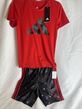 Adidas 2-Piece Set Youth Size 7 Bright Red NEW