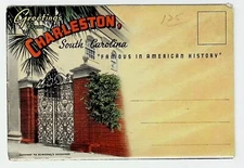 1940's Charleston South Carolina Postcard Folder  F63