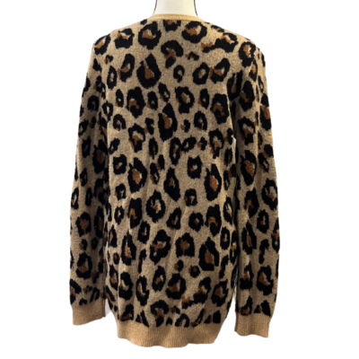 Witty Fox Women's Leopard Print Open Cardigan Size L | eBay