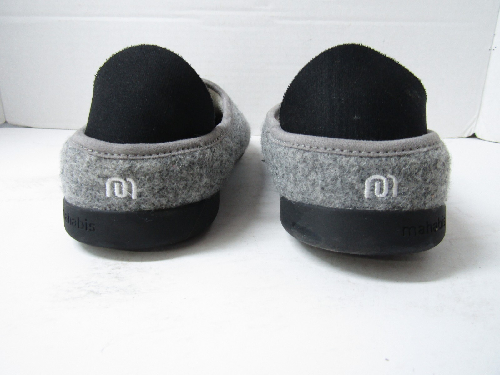 SAOLA Pantofole slip on Mahabis classiche 2 grigie con suola sneaker nera EU 40 US donna 9