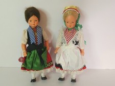 Vintage Moll's Trachten-Puppen Celluloid Dolls