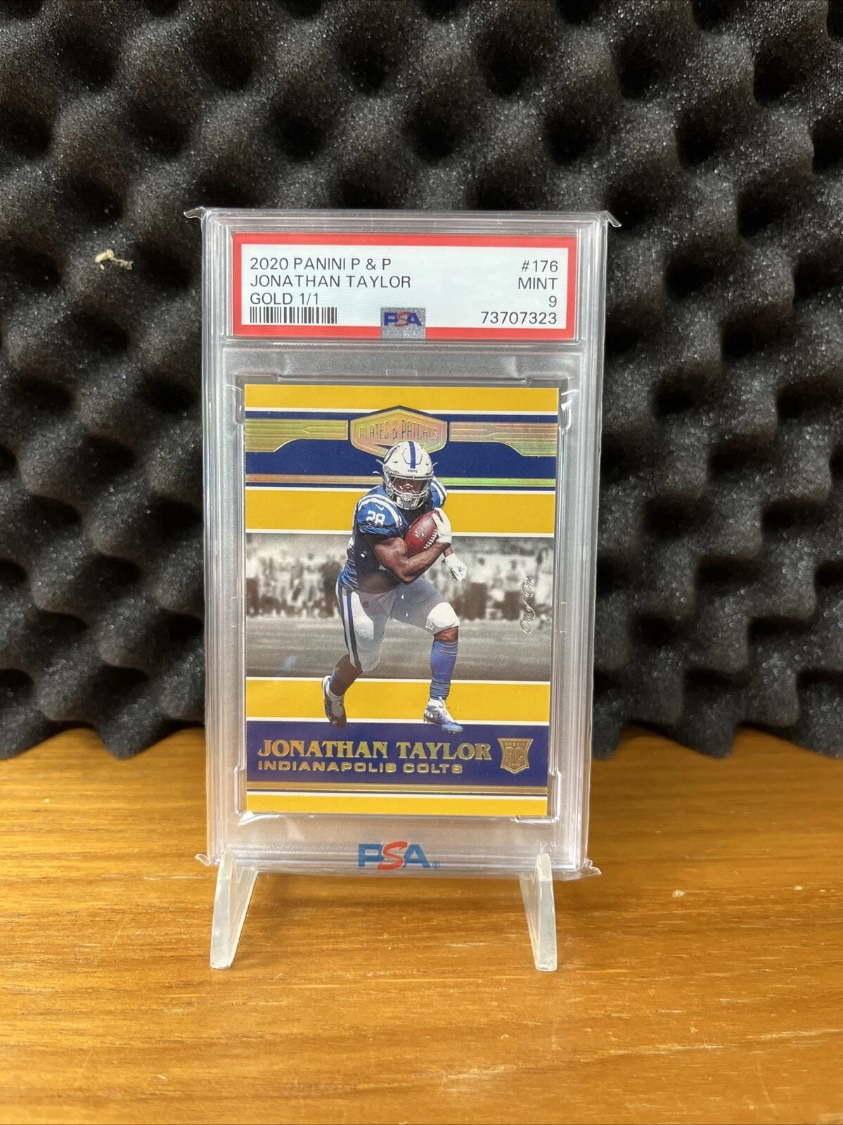 Jonathan Taylor Panini Plates & Patches #176 Gold 1/1