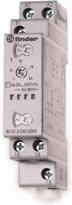 Finder 805102400000 Time Relay Multifunctional Time range: 0.1s - 24h 1 Changer