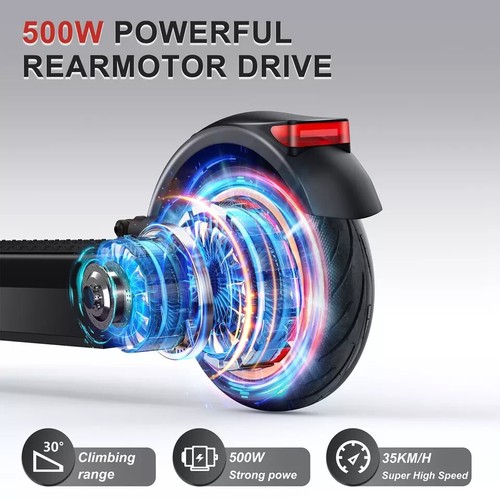 AOVOPRO ESMAX Electric Scooter 35km/h Max Speed 500W Motor Double Suspension New - Picture 4 of 11