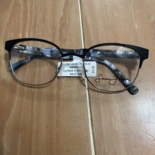 Sean John SJLO 6014 001 Shiny Black Shiny Gold Eyeglass Frames 54-21-145.  (A28)