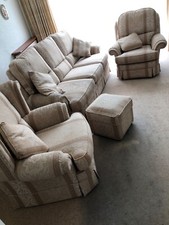 Bridgecraft three piece suite plus ottoman