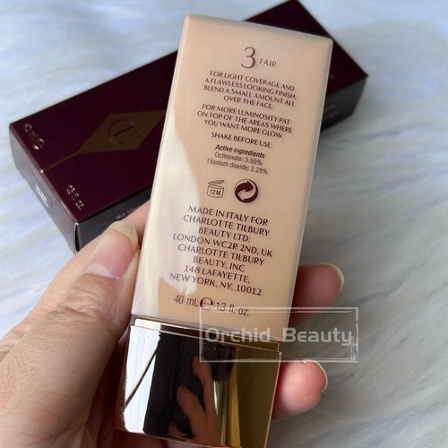 New Charlotte Tilbury Light Wonder Foundation SPF15 Full size 40 ml~Choose Color - Picture 3 of 13