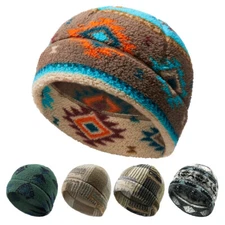 Winter Fleece Warm Cap Windproof Ski Skull Cap Running Beanie Hat for Men Women