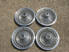 Factory 1970 To 1979 Dodge Plymouth 14 Inch Wire Spoke Hubcaps Wheel Covers Nice