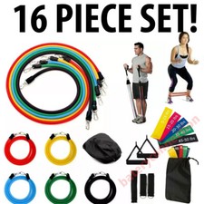 Resistance Bands Loop Set Strength Fitness Leg Exercise Yoga Workout Pull Up US