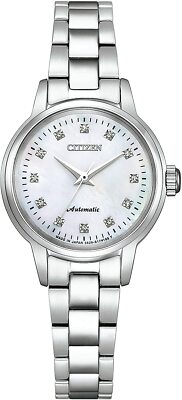 CITIZEN COLLECTION Ladies Watch Mechanical 12 Point Diamond Silver PR1030-57D