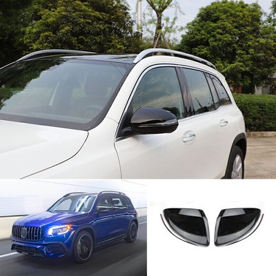 For Benz GLB250 GLB200 GLB35 2020-2023 Glossy Black Rear View Mirror Cover Trim