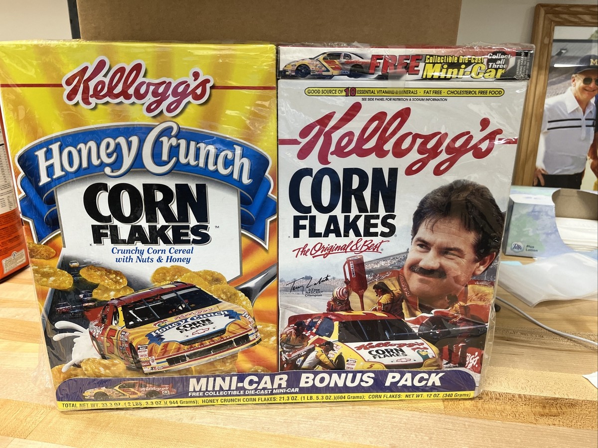 Kellogg's Corn Flakes Cereal Box Mini-Car Bonus Pack Terry Labonte