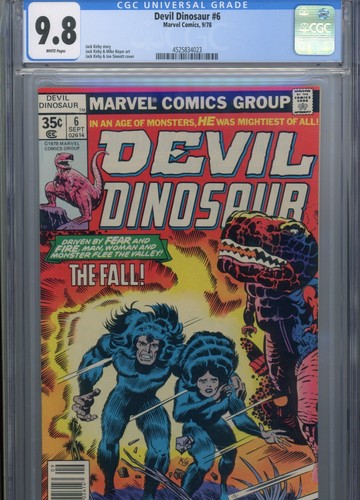 DEVIL DINOSAUR #6 MT 9.8 CGC WHITE PAGES JACK KIRBY STORY COVER AND ART