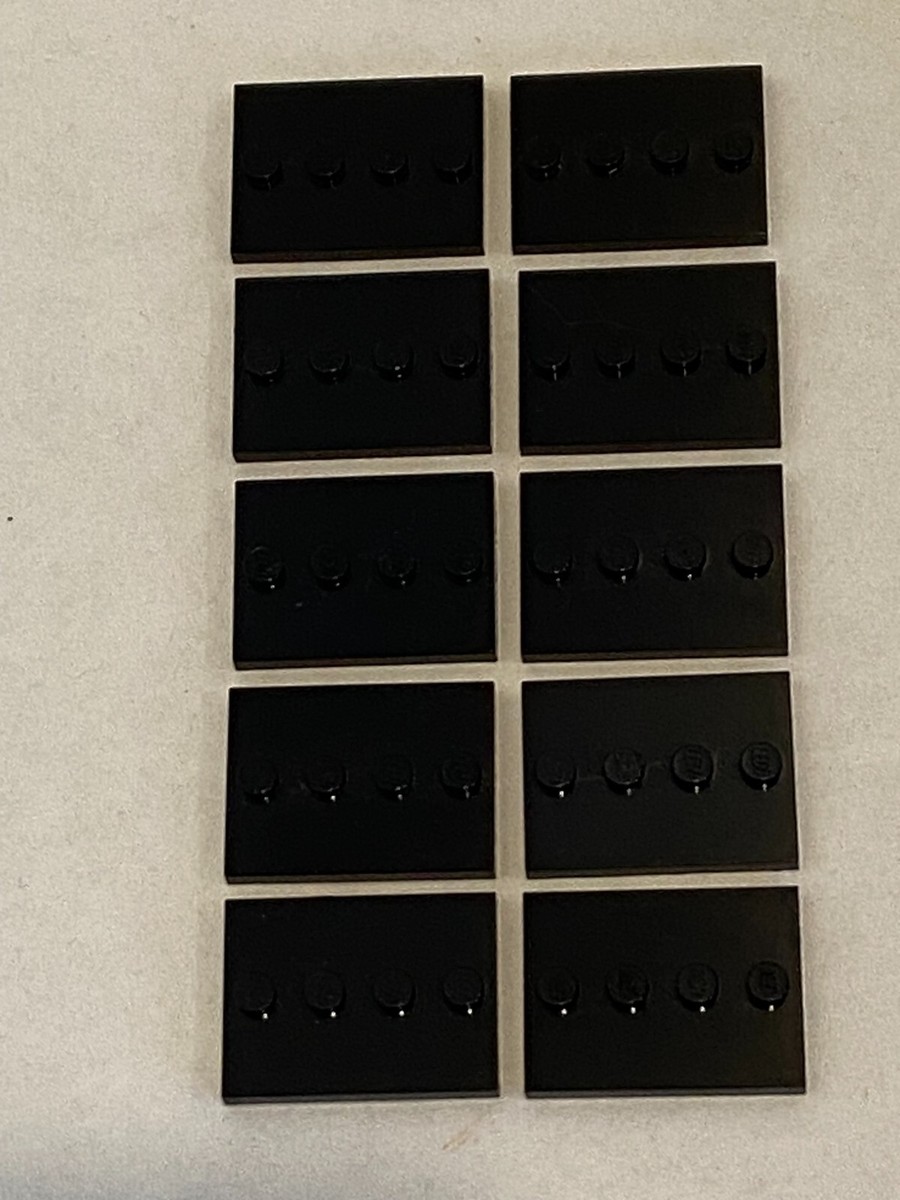 10) LEGO Minifigure Baseplate Tile Stand-#88646- Black | eBay