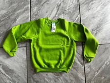 Vintage 1990s Sweater Mervyns Cheetah Made In USA Olive Green NOS NEW 10-12 M