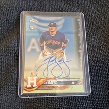 2018 Topps Chrome J.D. Davis Houston Astros Rookie Autograph #RA-JD