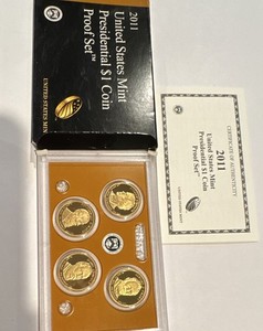 2011 United States Mint Presidential $1 Proof Set San Francisco w/ COA